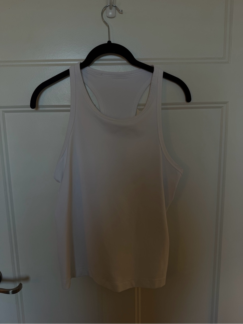 lululemon athletica align waist length racer back white tank